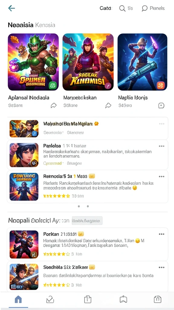 inova77 - Tampilan antarmuka pengguna yang menarik.