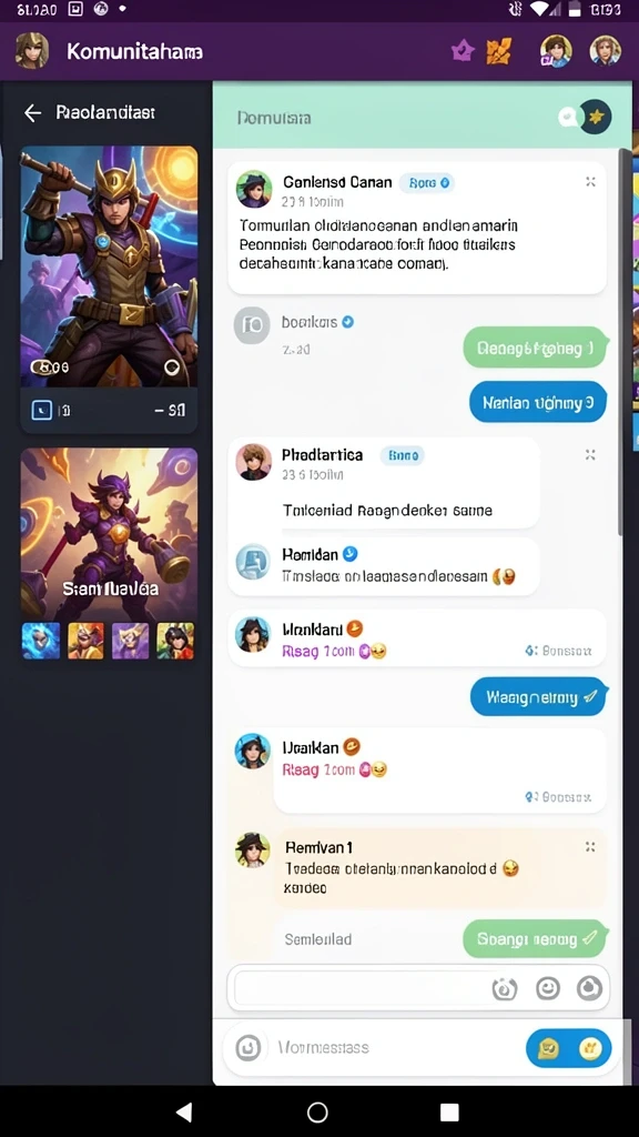 nex777 - Fitur chat yang memungkinkan interaksi antar pemain.