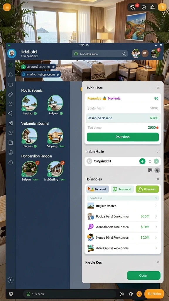 republik77 - Tampilan awal game dengan menu navigasi yang sederhana.