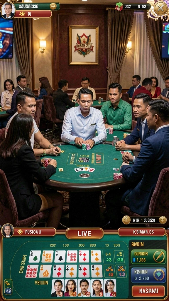 republik77 - Screenshot duel antara pemain dengan taktik yang seru.